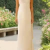 Women's Elegant Long Satin Tube Dress